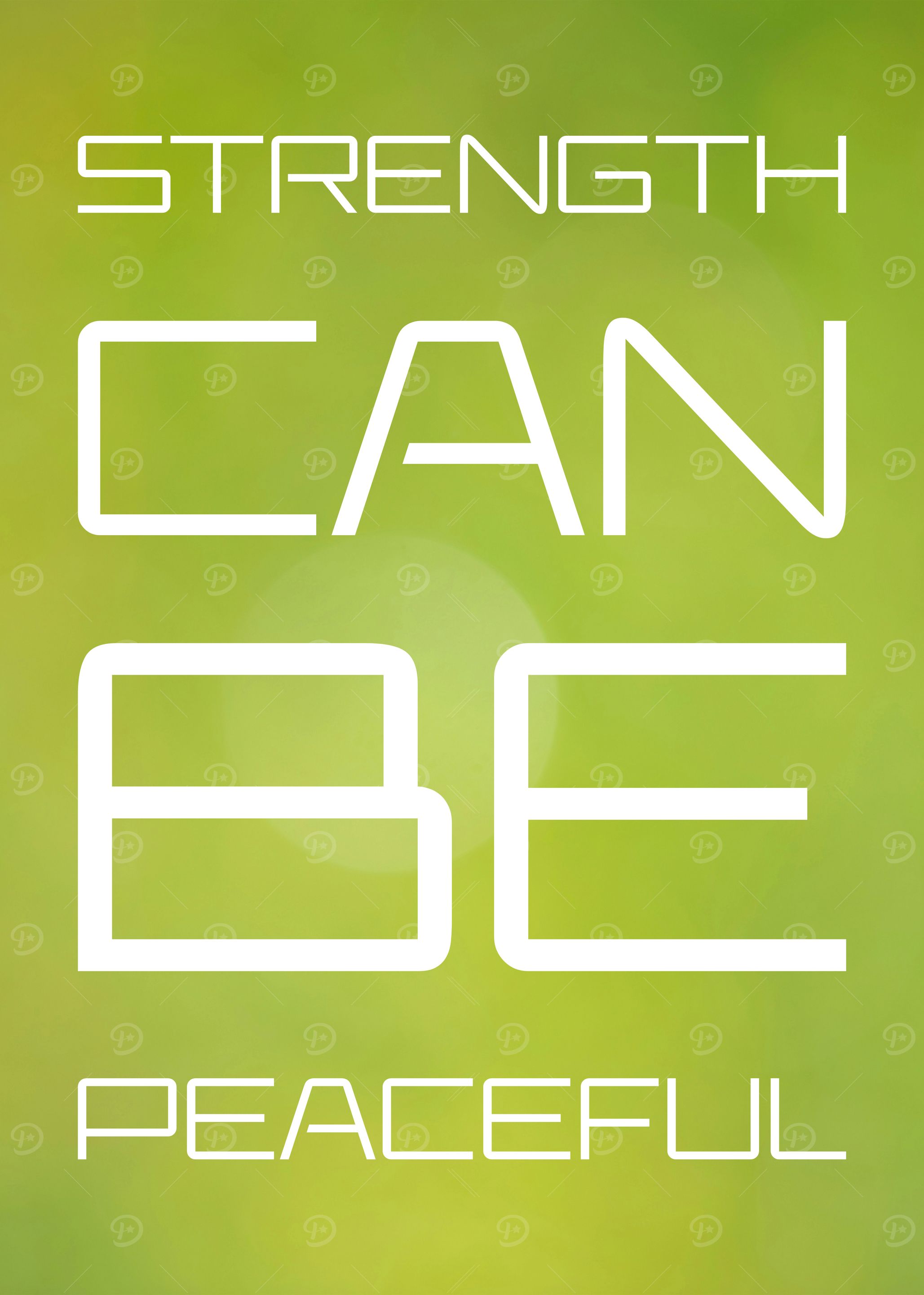Strength Can Be Peaceful