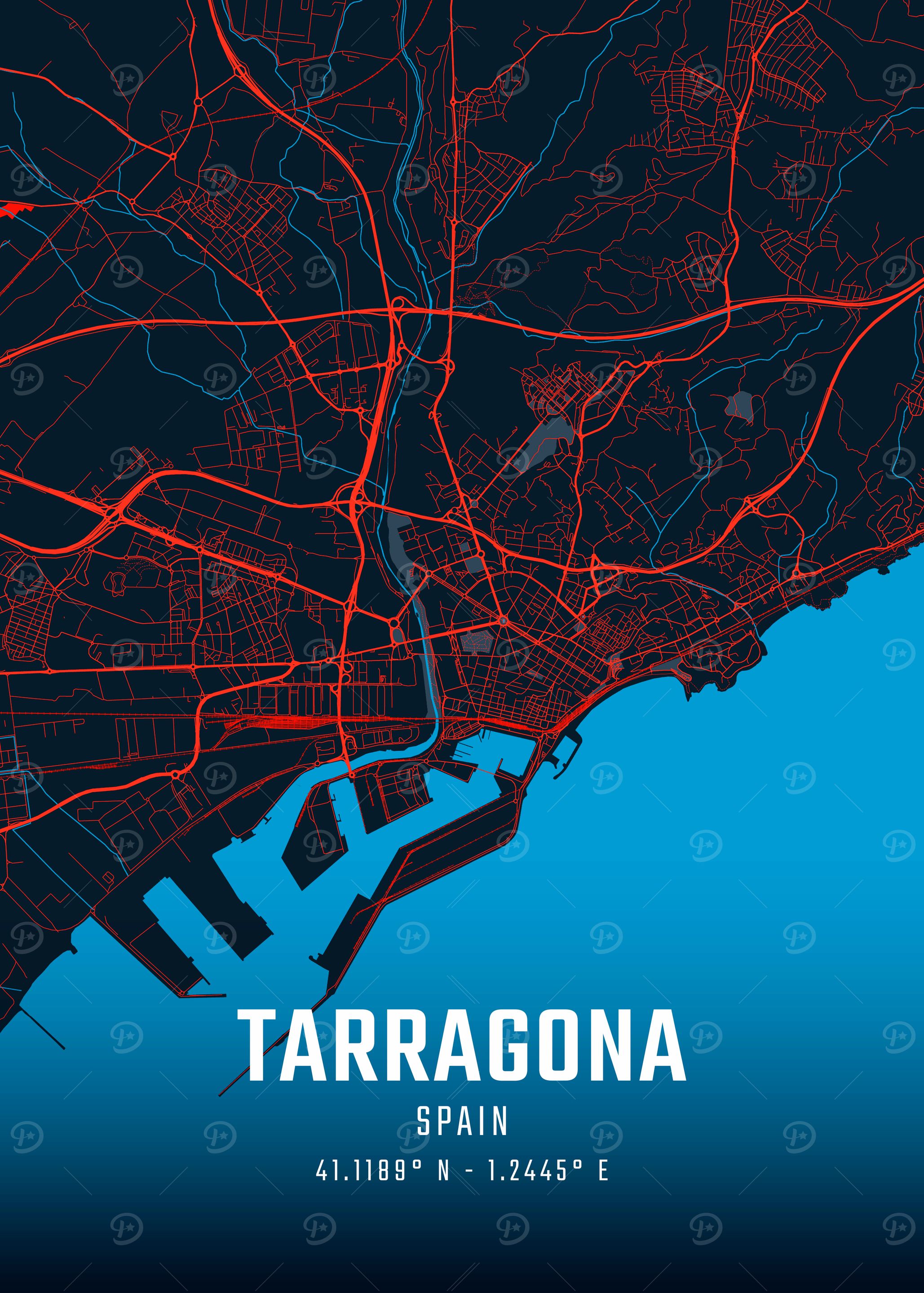 Tarragona City Map