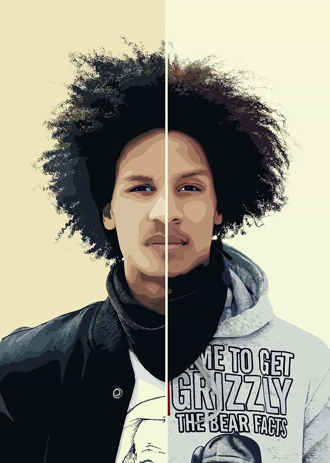 Split Portrait: Jacket and Hoodie
