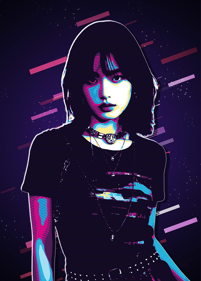 Aisha Everglow Pop Art Portrait