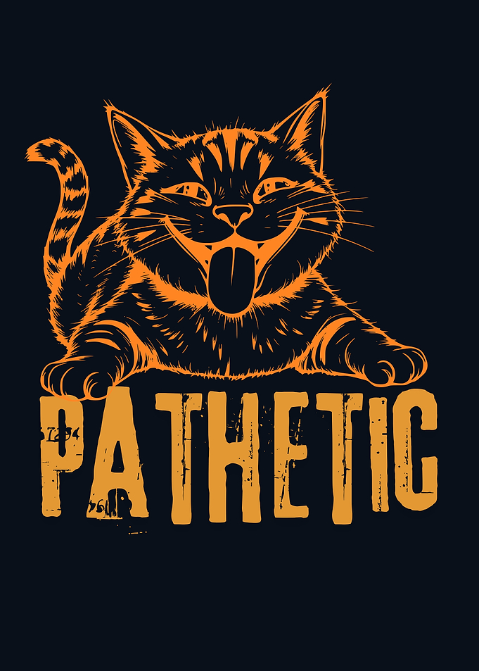 Pathetic Cat Illustration
