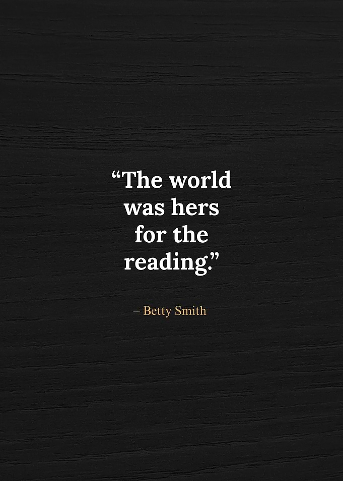 Betty Smith book lover quote