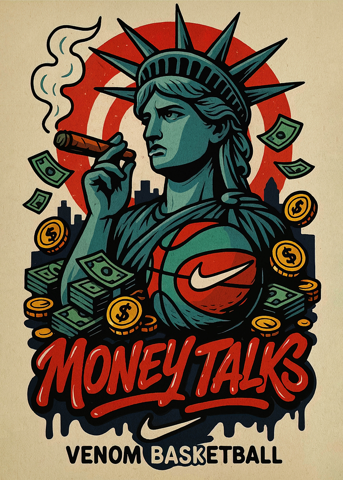 Statue of Liberty Money Talks Basketball