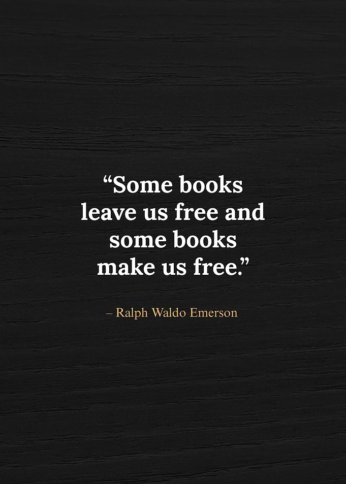 Ralph Waldo Emerson quote about books
