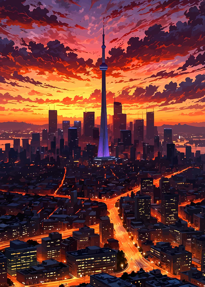 Toronto Skyline at Sunset
