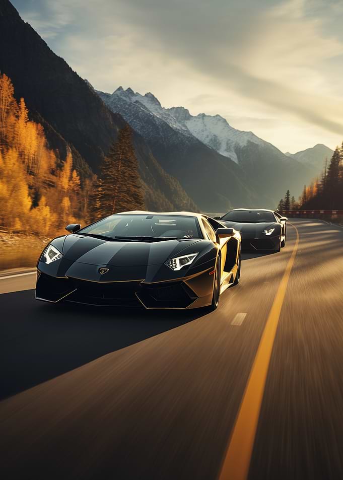 Lamborghini Aventador duo