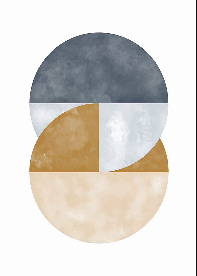 Abstract Geometric Circle Art