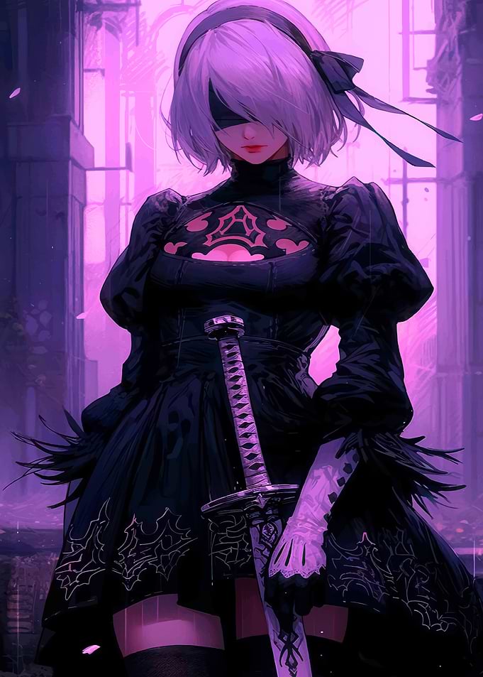 2B NieR Automata Anime Girl