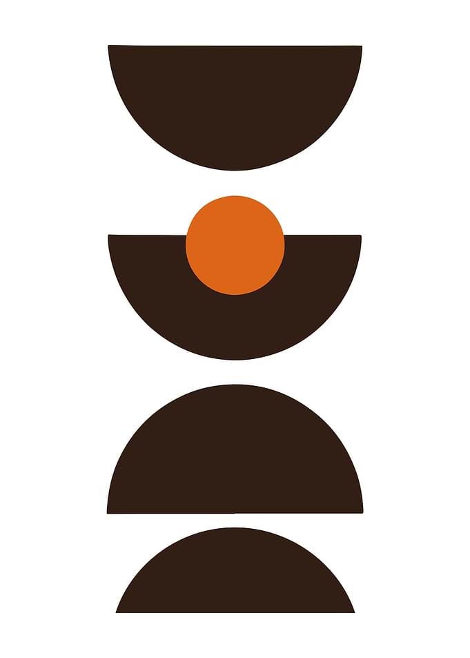Minimalist Geometric Shapes Art