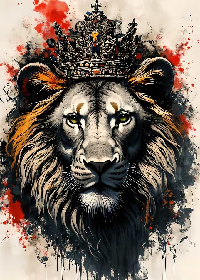 Lion King Watercolor Art