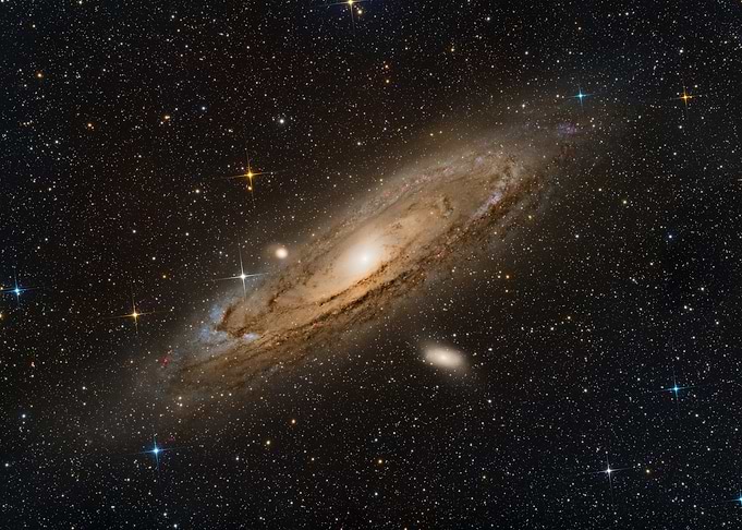 Andromeda Galaxy in Deep Space