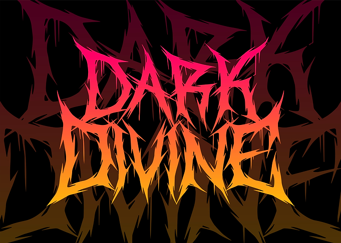 Dark Divine Text Art