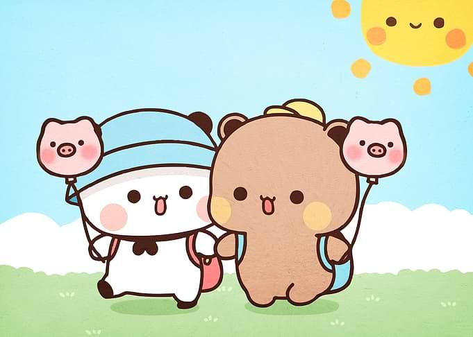 Cartoon Bears Pig Balloons