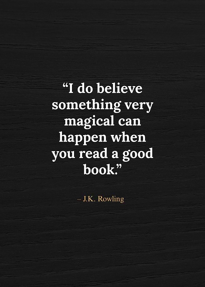 J.K. Rowling Quote on Reading