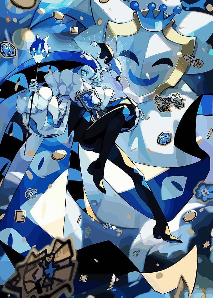 Blue Jester Character Art