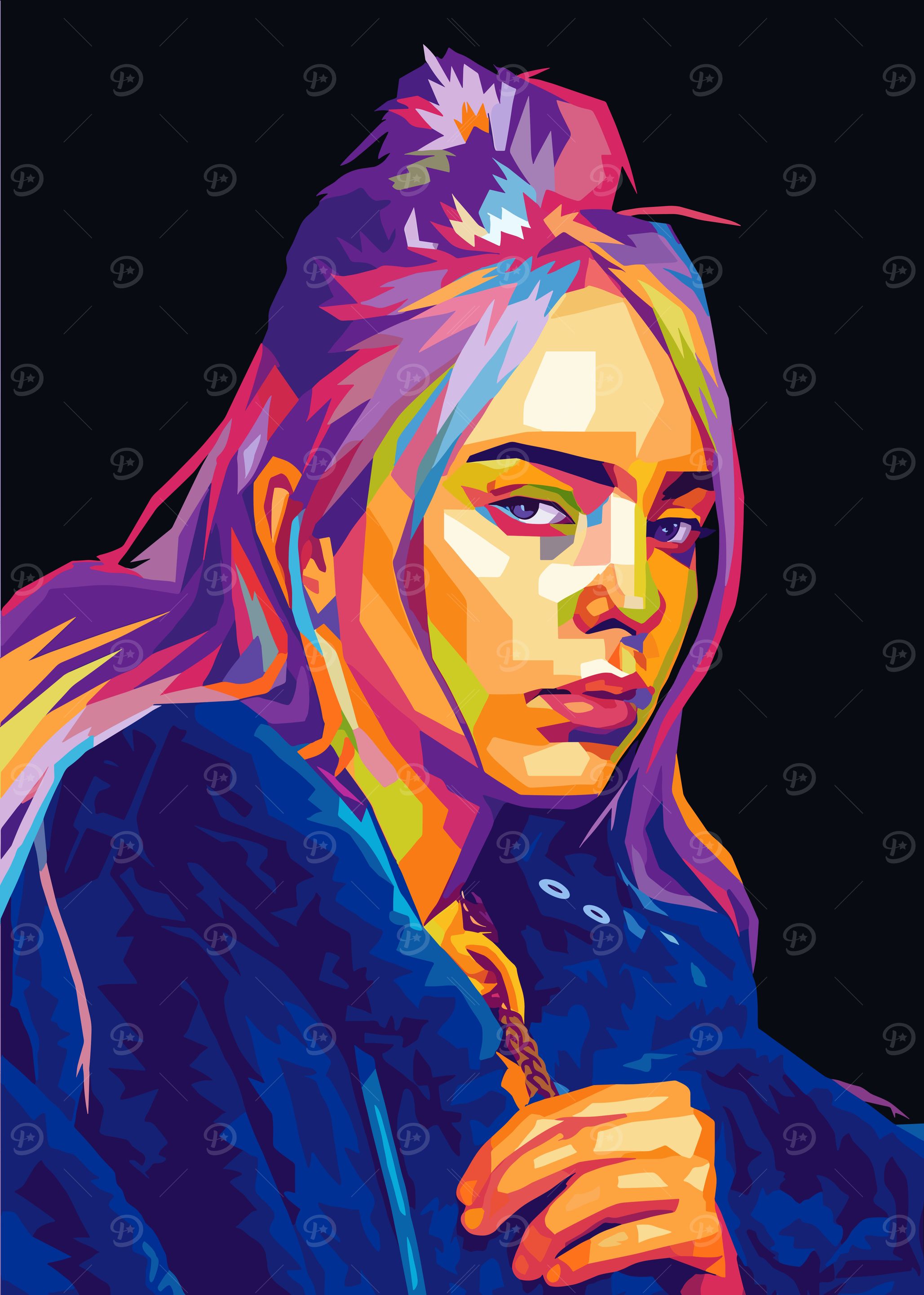 Billie Eilish Pop Art