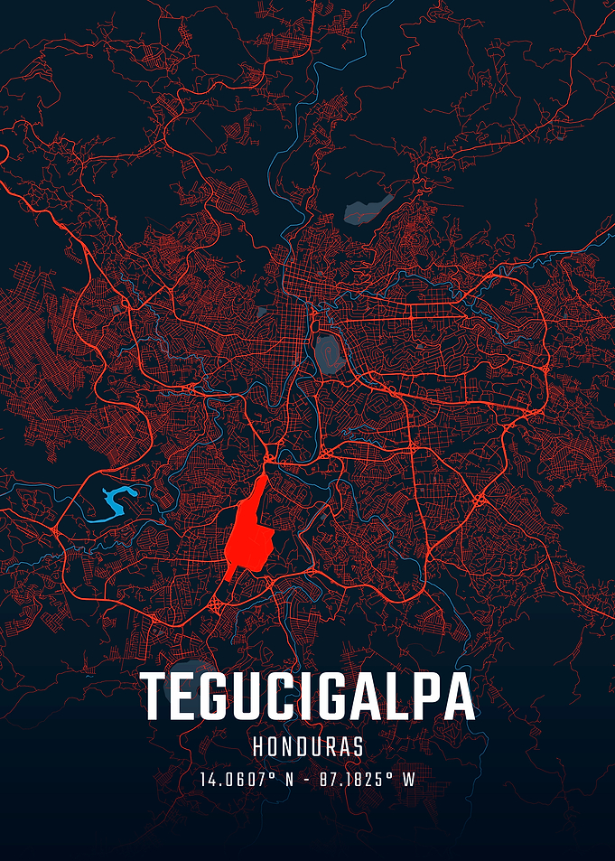 Tegucigalpa City Map