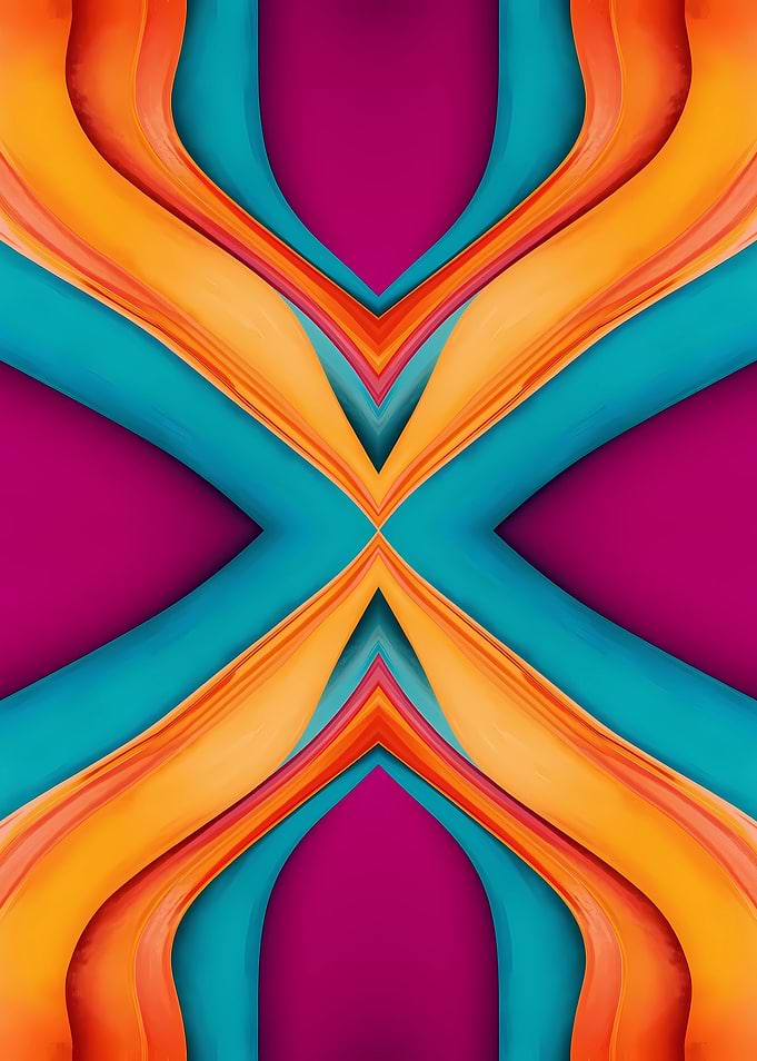 Abstract Colorful Geometric Pattern