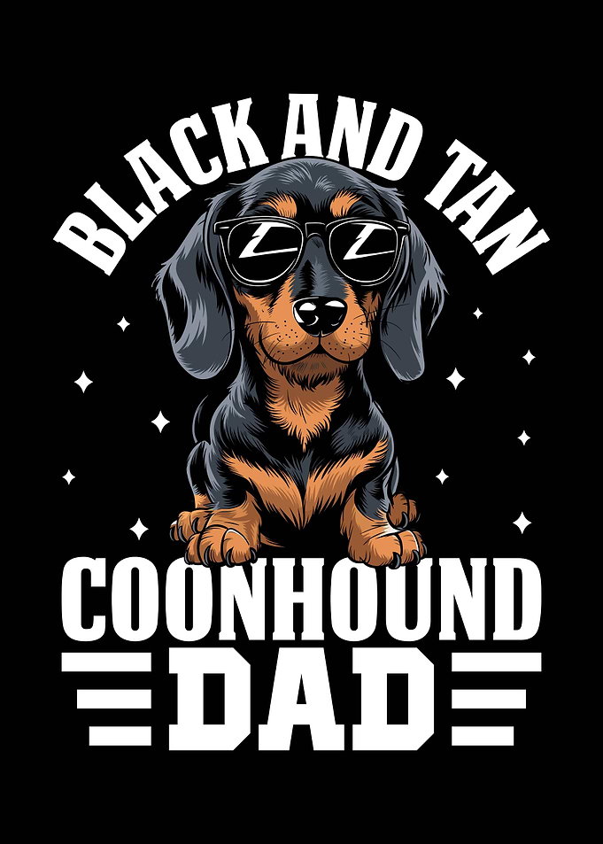 Black and Tan Coonhound Dad