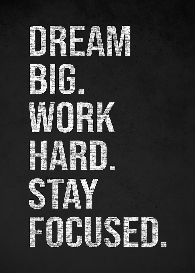 Inspirational Text Art: Dream Big