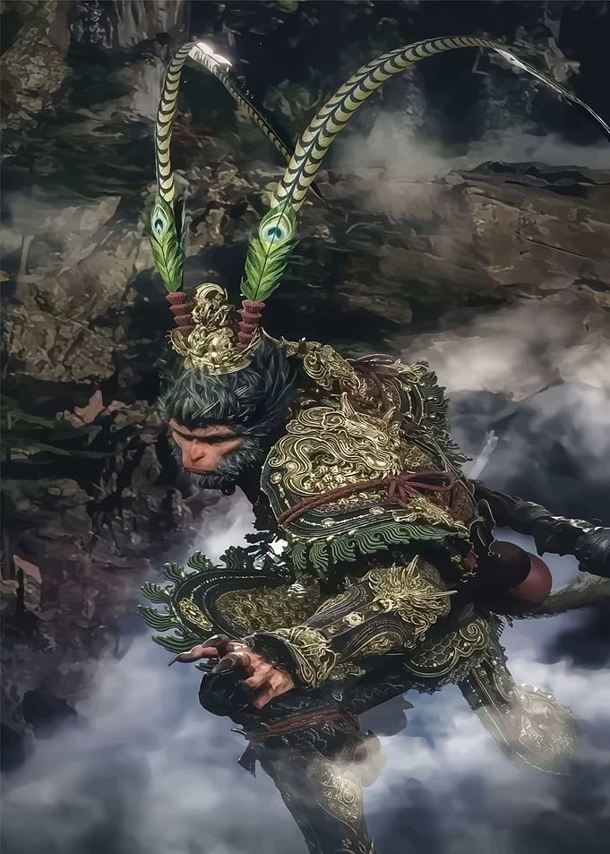 Monkey King in ornate armor