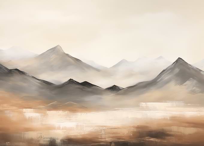 Misty Mountain Landscape