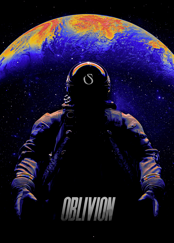 Astronaut in Space with Planet