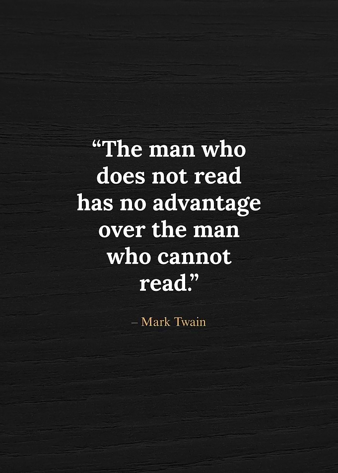 Mark Twain Book Lover Quote