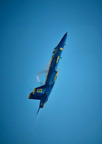 Blue Angels Jet in Flight