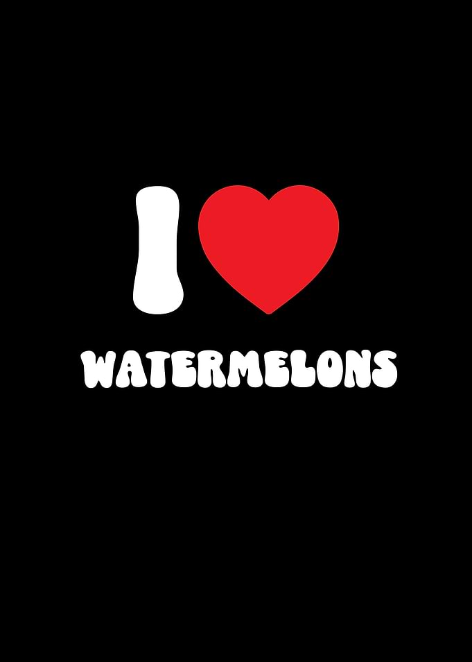 I Love Watermelons Fruit Graphic