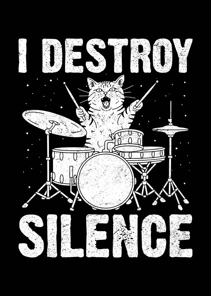 Cat Drummer I Destroy Silence