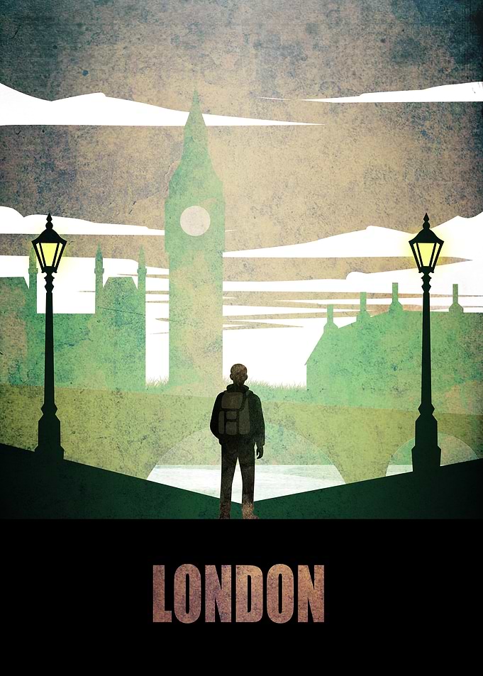 London Travel Poster with Big Ben