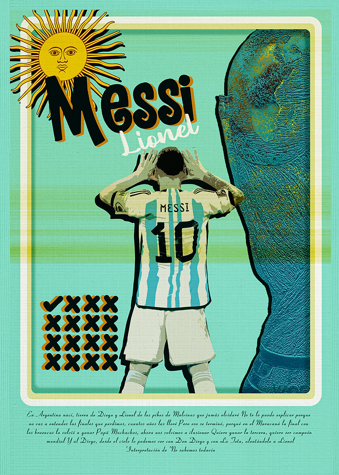 Lionel Messi World Cup Poster