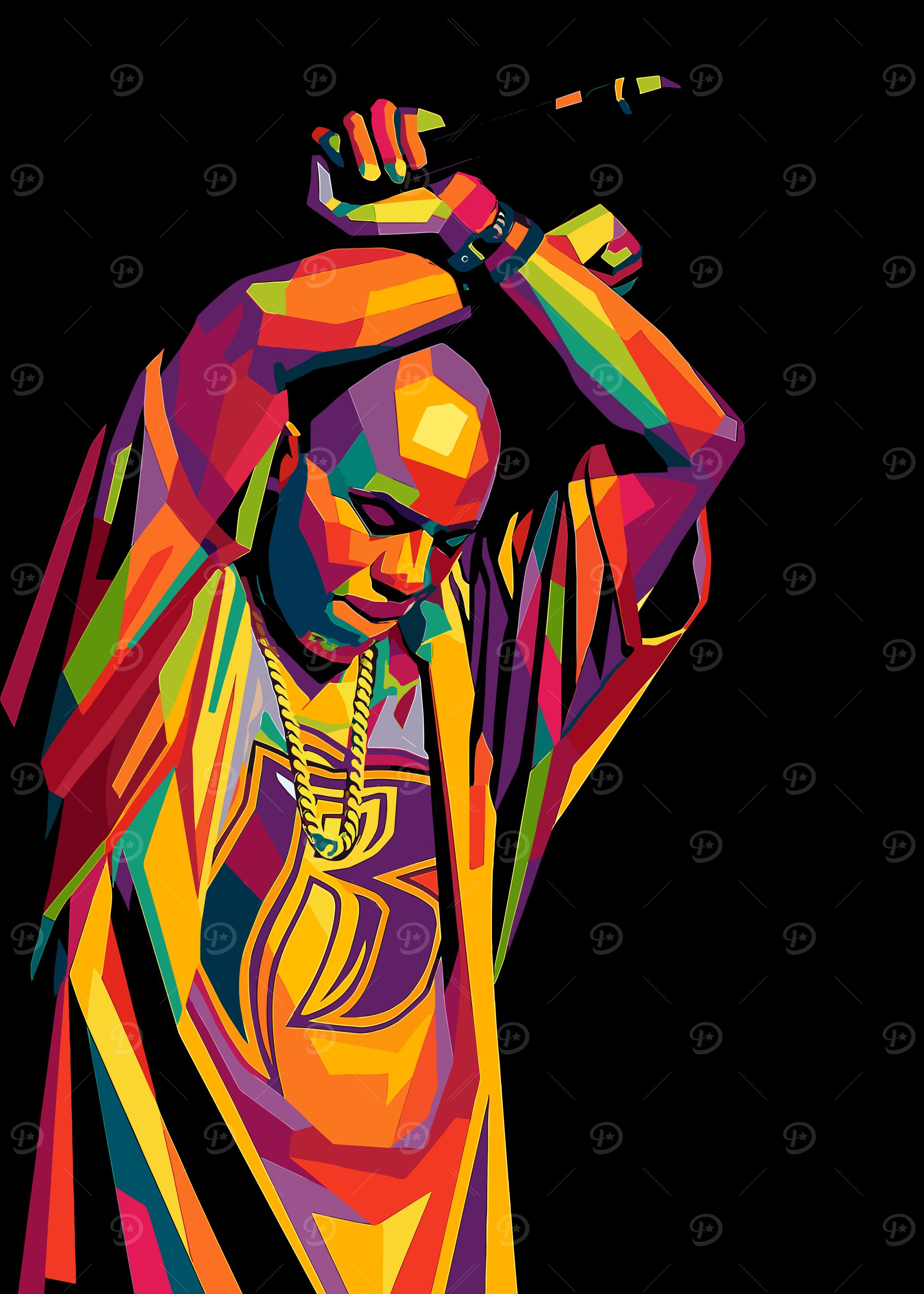 DMX Rapper Wpap Art