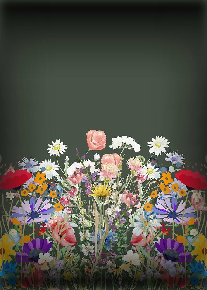 Floral Meadow Painting