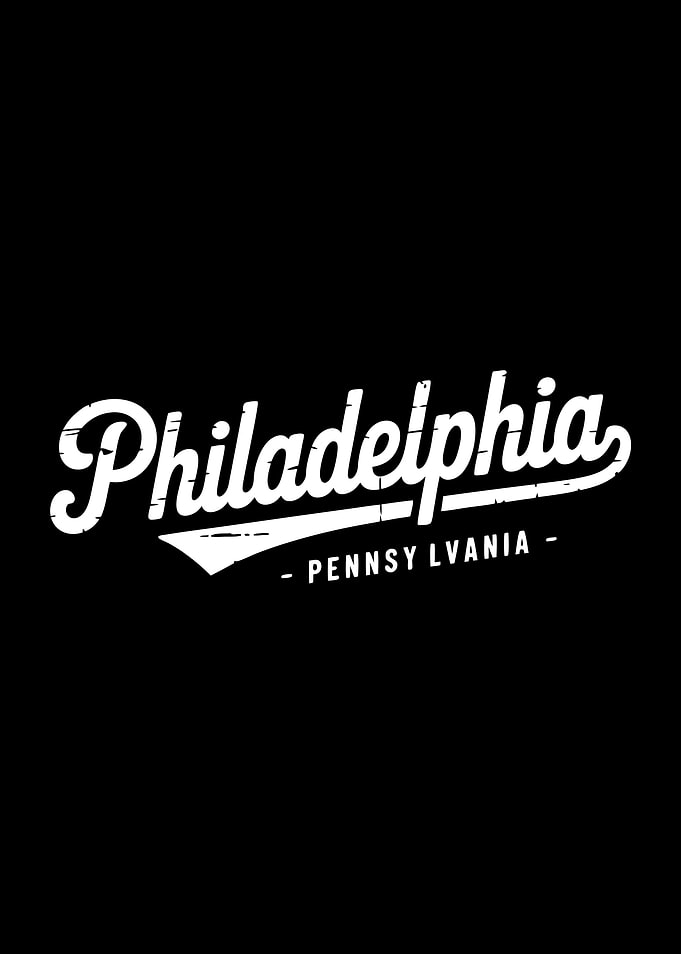 Philadelphia Pennsylvania Text Art