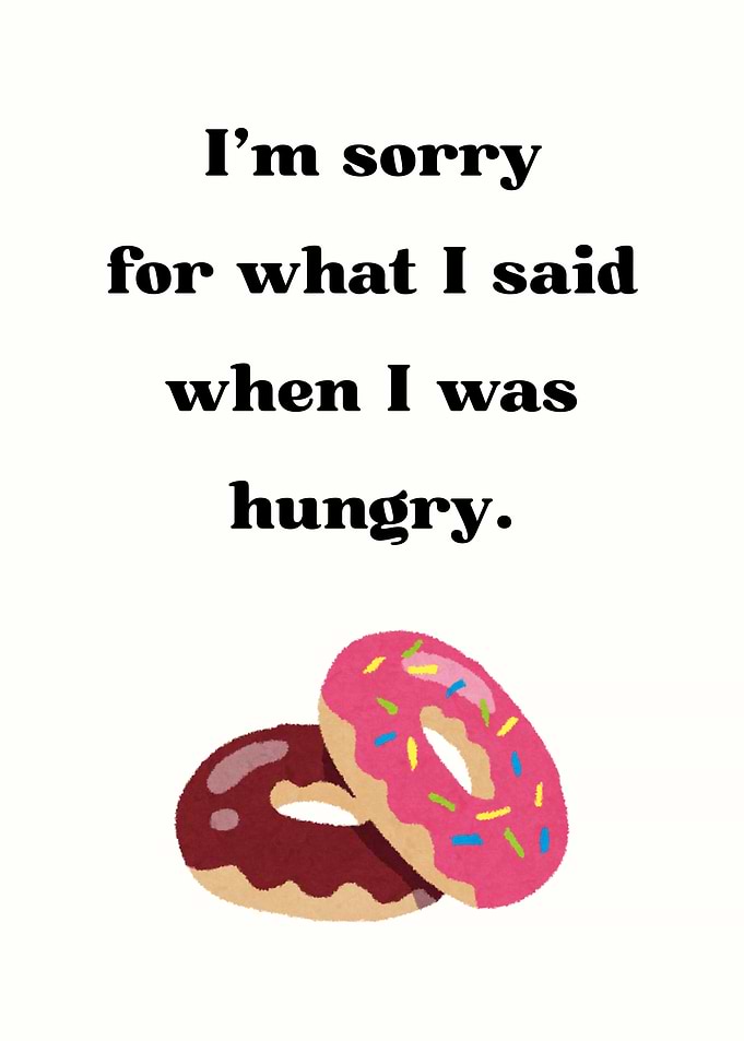 Hungry Apology with Donuts
