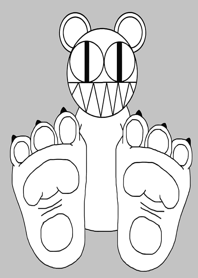 Radiohead Bear with Large Feet