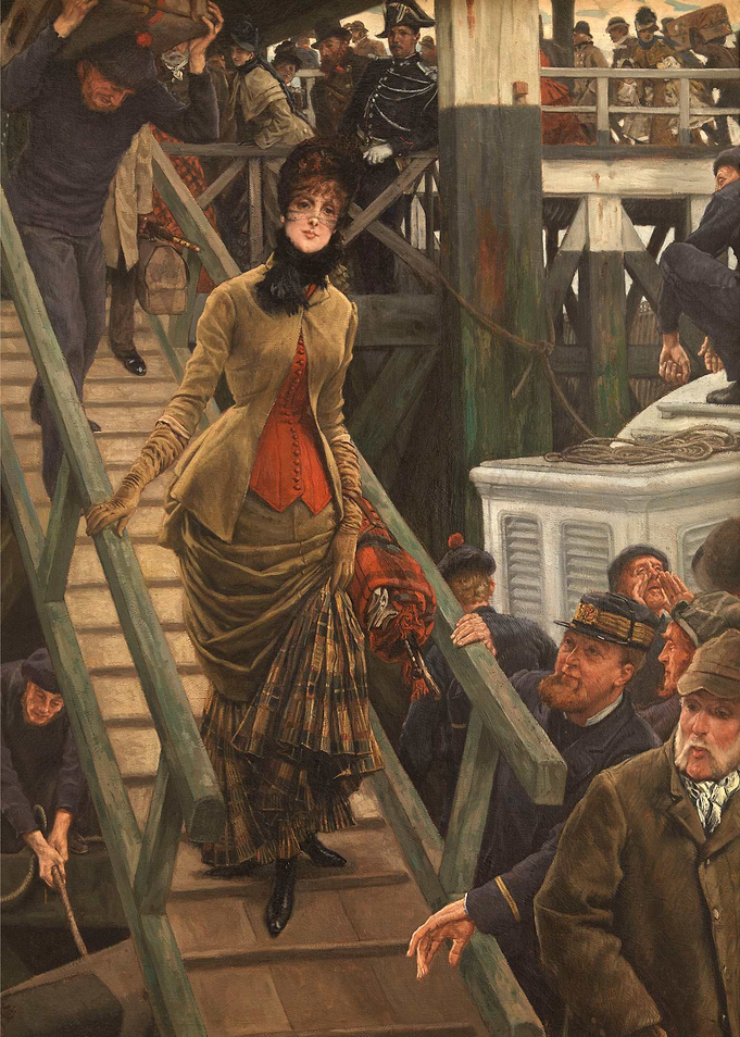 Immigrants Arriving at Ellis Island Painting