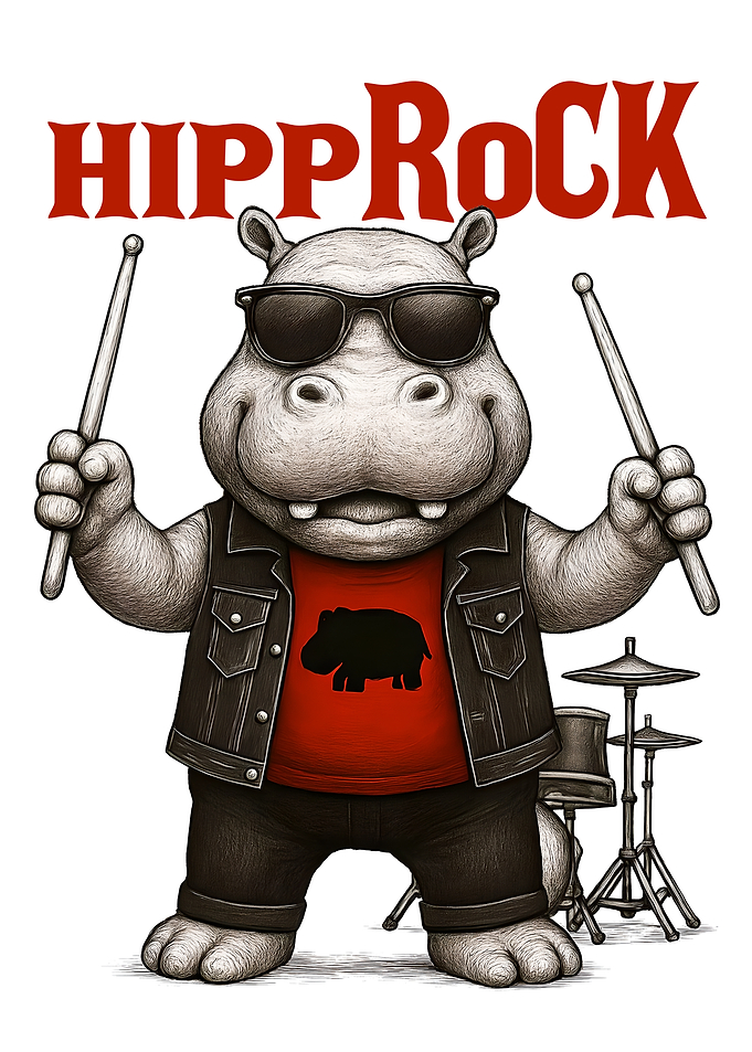 Hippo Rock Drummer