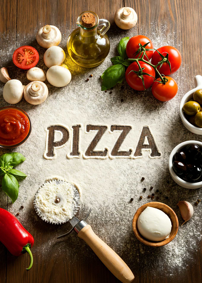 Pizza Ingredients Still Life
