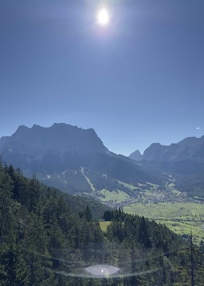Mountain Landscape with Village View