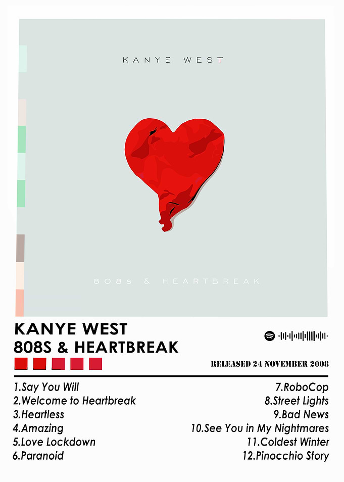 Kanye West - 808s & Heartbreak Poster