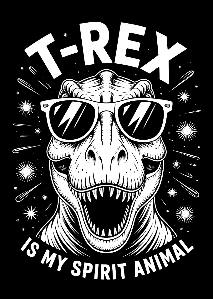 T-Rex Spirit Animal Graphic