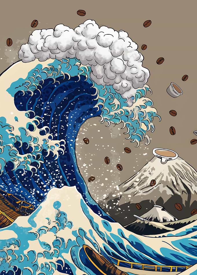 Coffee Wave Art