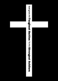 Christian Cross with Inspirational Quote