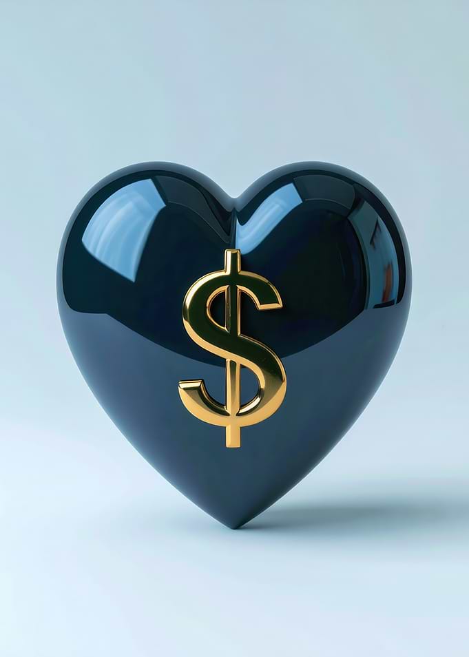 Heart with Dollar Sign