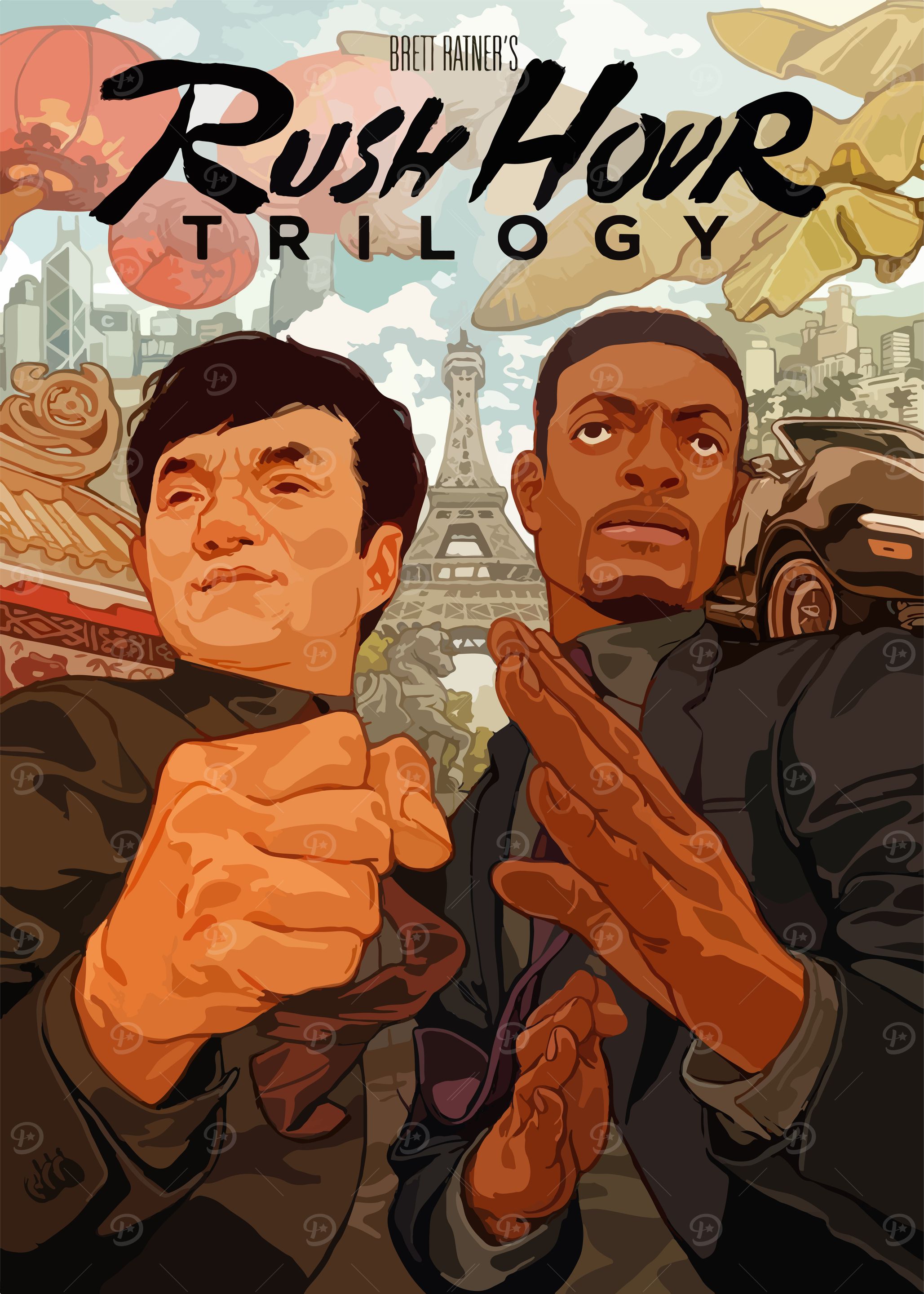 Rush Hour Trilogy Movie Poster