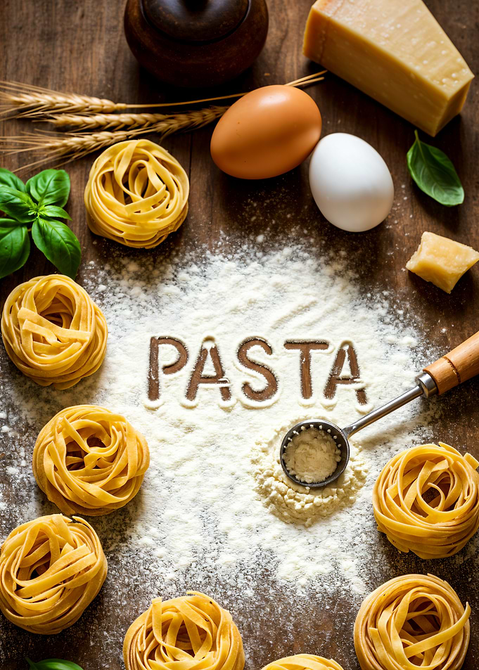 Pasta Ingredients Still Life