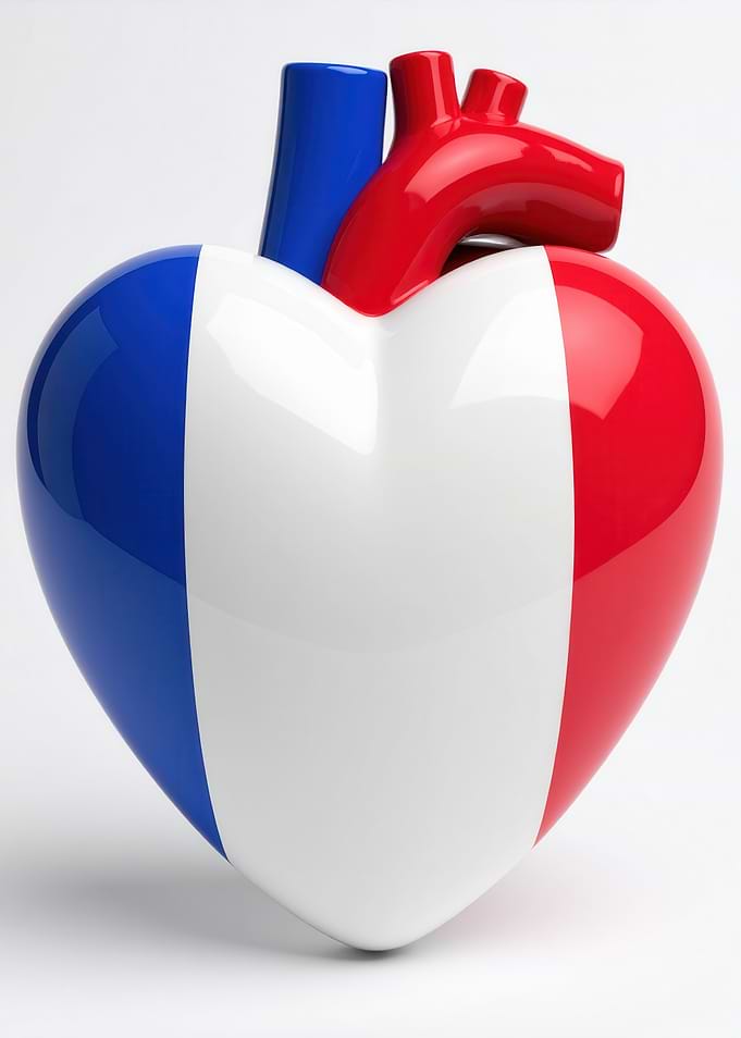 French Flag Heart